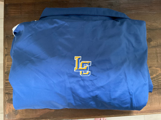 Color Block Windbreaker with LC Embroidered on Back